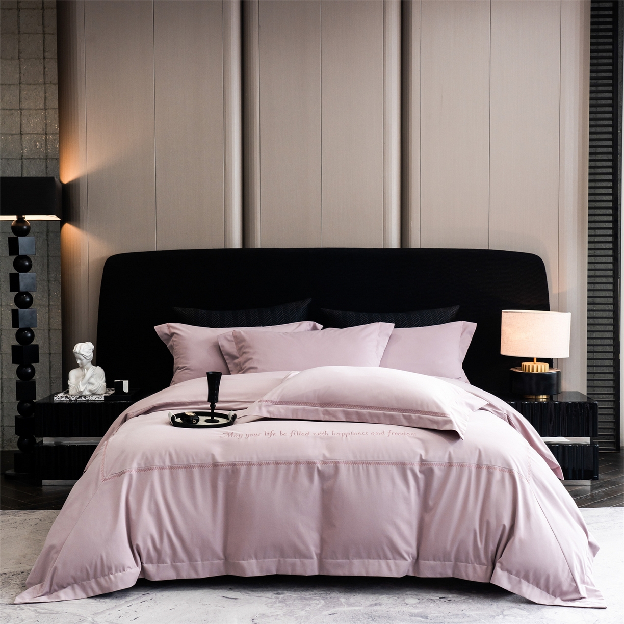 （总）鼎飞家纺 2025新款秋冬全棉加厚磨毛刺绣四件套-柏林