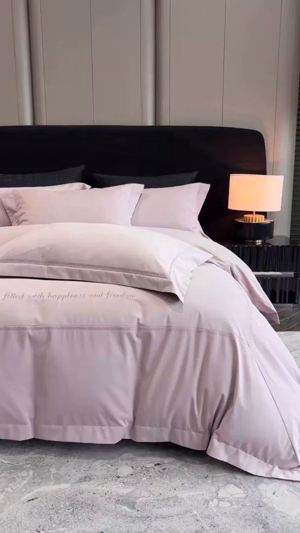 91家纺网 家纺一手货源 找家纺 （总）鼎飞家纺 2025新款秋冬全棉加厚磨毛刺绣四件套-柏林