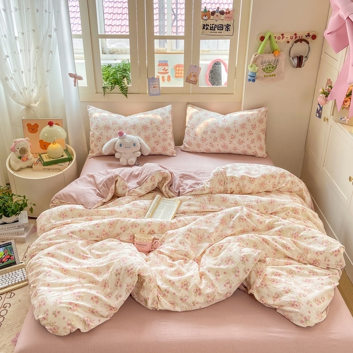 91家纺网 家纺一手货源 找家纺 （总）夜笙家纺 2025秋冬网红爆款110克水洗棉高克重皱皱纱（提供买家秀）