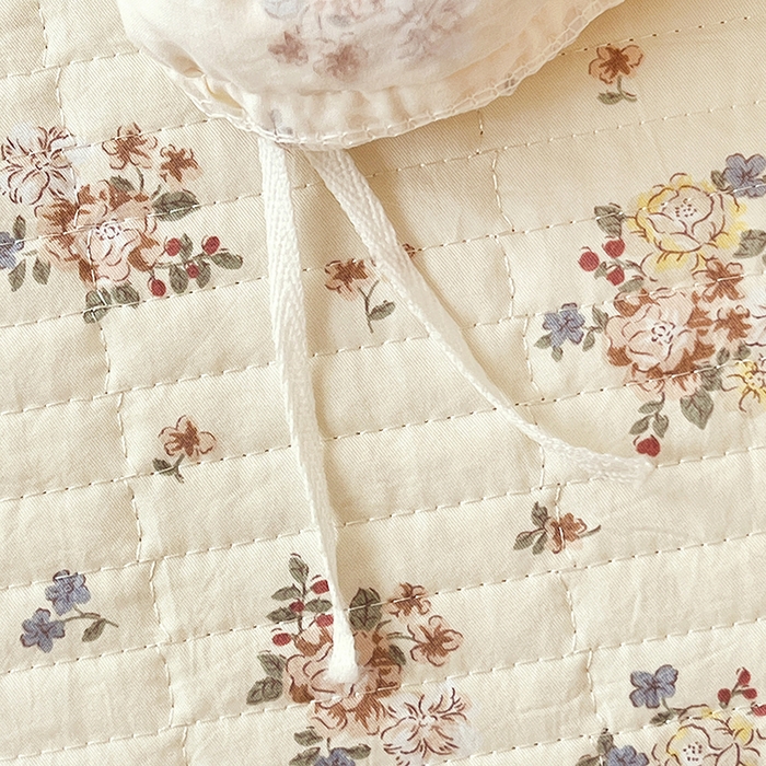 91家纺网 家纺一手货源 找家纺 梦莱斯 2025新款田园碎花纯棉花边四件套-床盖款 莱茵