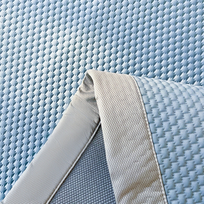 91家纺网 家纺一手货源 找家纺 小叮当家纺仓储工厂店 2025新款冰豆豆贴布绣八宝熊系列绑带床席款（场景一） 绑带款-八宝熊-蓝