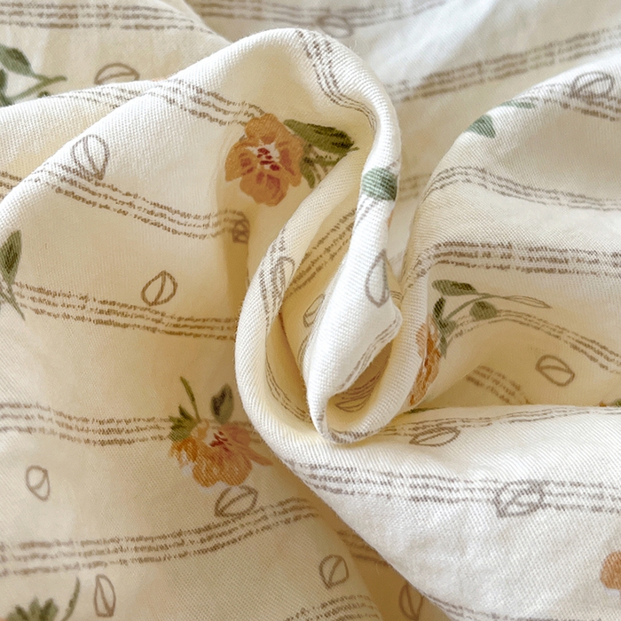 91家纺网 家纺一手货源 找家纺 梦莱斯 2025新款田园碎花纯棉花边四件套-床盖款 花开半夏