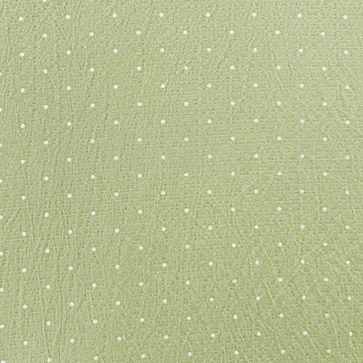 91家纺网 家纺一手货源 找家纺 格真 2025秋冬新款110克高克重提花加厚皱皱纱双层纱印花单床笠 波点-抹茶绿