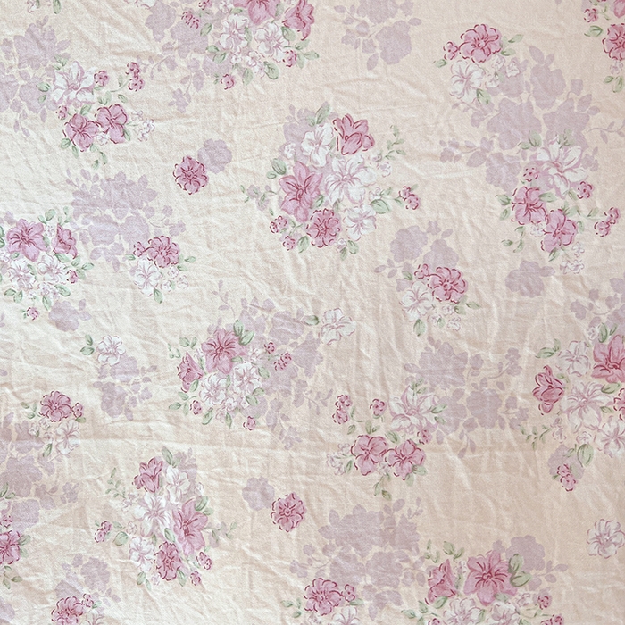 91家纺网 家纺一手货源 找家纺 梦莱斯 2025新款田园碎花纯棉花边四件套-床盖款 秘境花园