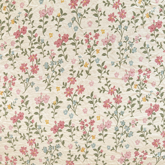 91家纺网 家纺一手货源 找家纺 梦莱斯 2025新款田园碎花纯棉花边四件套-床盖款 糜花熙悦