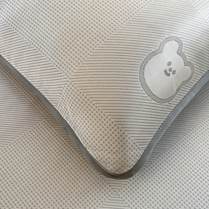 91家纺网 家纺一手货源 找家纺 小叮当家纺仓储工厂店 2025新款凉感三明治冰丝席凉席-芳华系列-床笠款-版本二 芳华床笠-小熊爱心