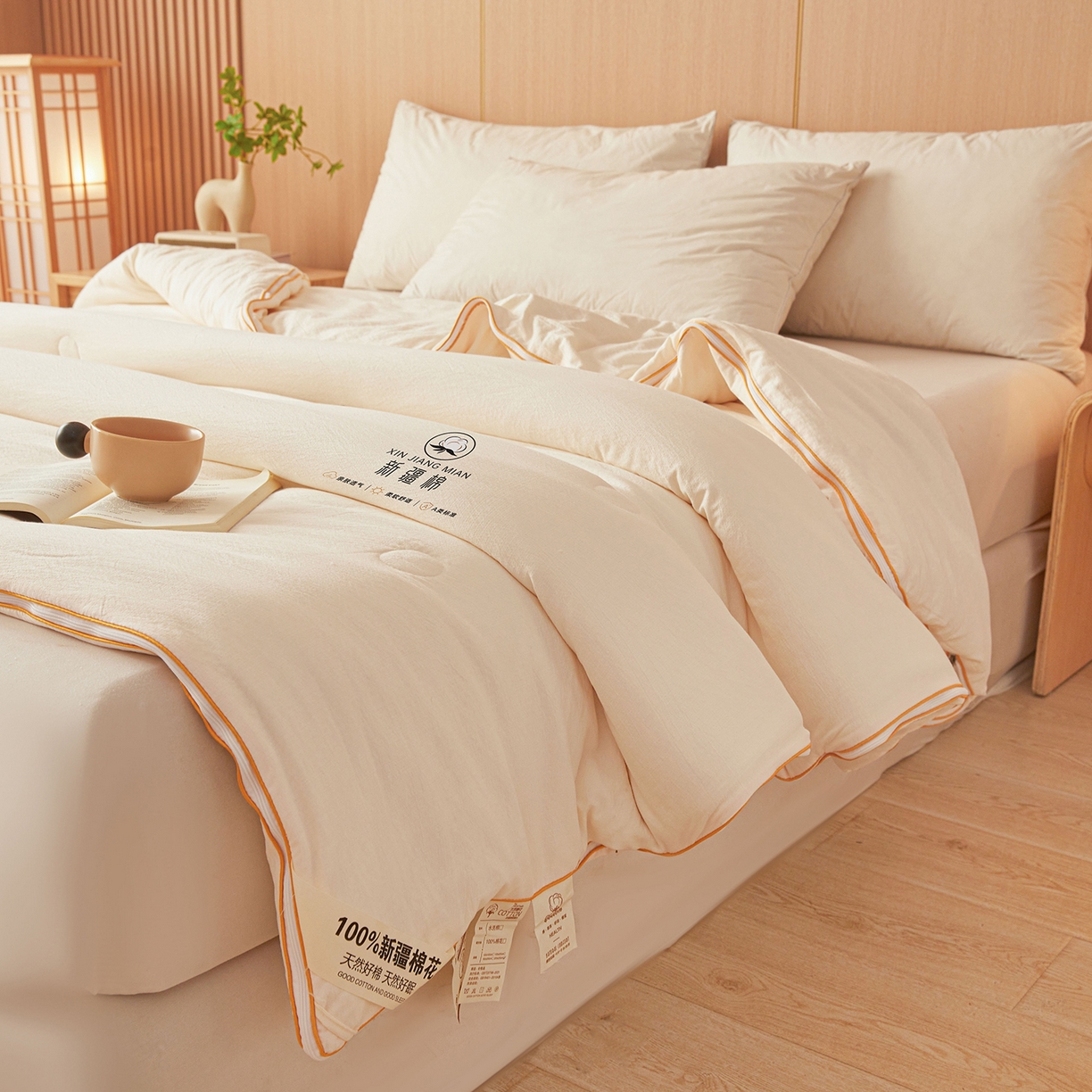 91家纺网 家纺一手货源 找家纺 （总）逸居家纺 2025新款超软木棉100%新疆棉花被被子被芯包质检