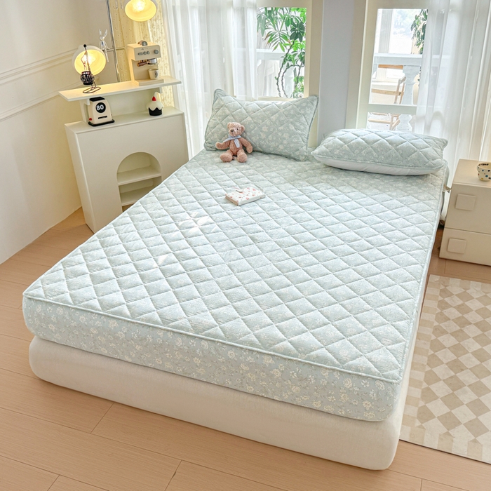 91家纺网 家纺一手货源 找家纺 曼陀罗 2025新款床笠床笠单品床笠单件单床笠 茶花