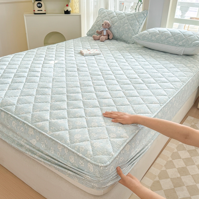 91家纺网 家纺一手货源 找家纺 曼陀罗 2025新款床笠床笠单品床笠单件单床笠 茶花