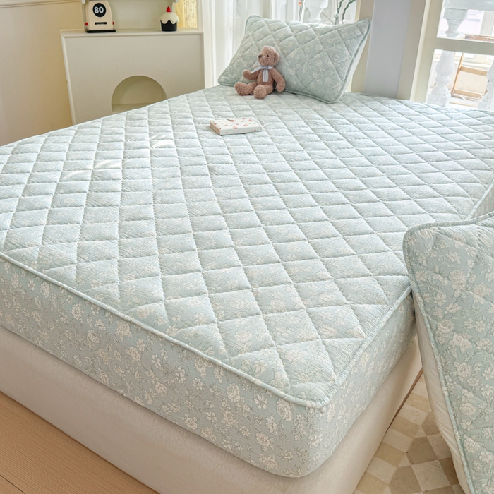 91家纺网 家纺一手货源 找家纺 曼陀罗 2025新款床笠床笠单品床笠单件单床笠 茶花