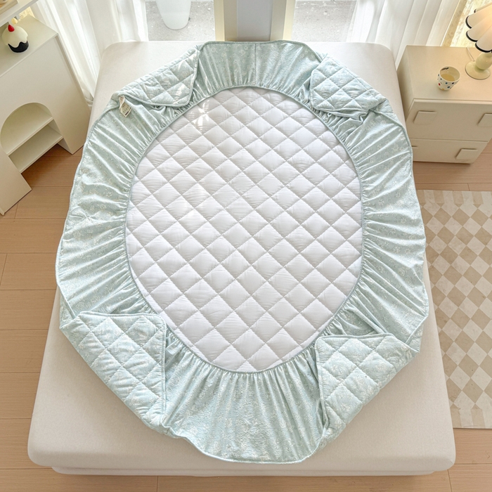 91家纺网 家纺一手货源 找家纺 曼陀罗 2025新款床笠床笠单品床笠单件单床笠 茶花