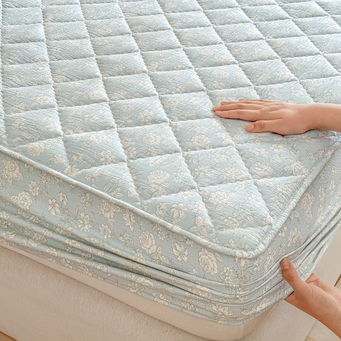 91家纺网 家纺一手货源 找家纺 曼陀罗 2025新款床笠床笠单品床笠单件单床笠 茶花