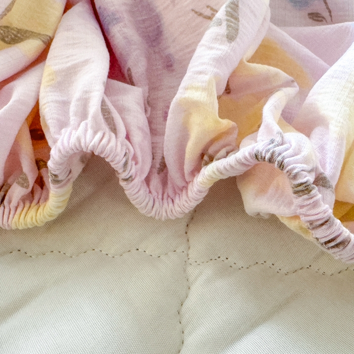 91家纺网 家纺一手货源 找家纺 曼陀罗 2025新款床笠床笠单品床笠单件单床笠 花开半夏-紫