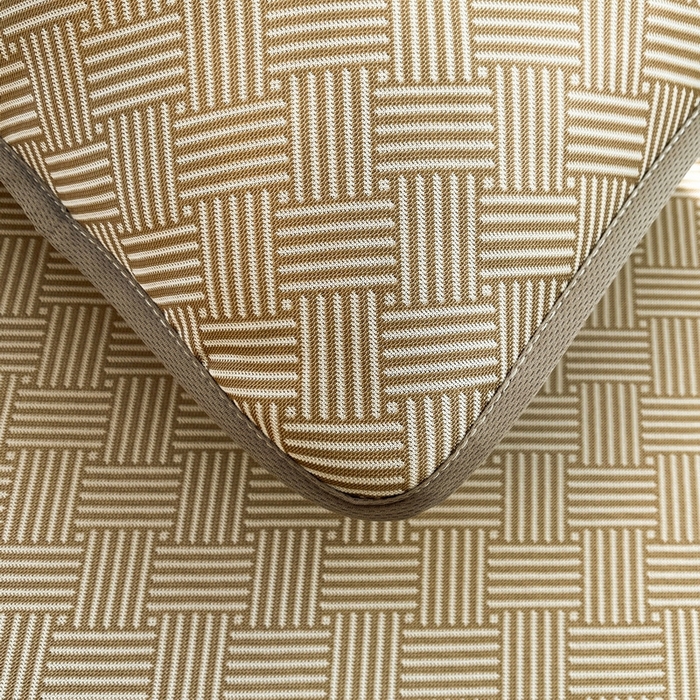 91家纺网 家纺一手货源 找家纺 小叮当家纺仓储工厂店 2025新款凉感三明治冰丝席凉席-芳华系列-床笠款-版本二 芳华床笠-方格纹（咖）