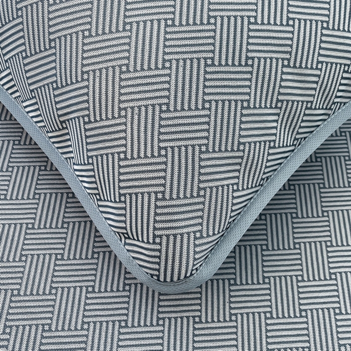 91家纺网 家纺一手货源 找家纺 小叮当家纺仓储工厂店 2025新款凉感三明治冰丝席凉席-芳华系列-床笠款-版本二 芳华床笠-方格纹（蓝）