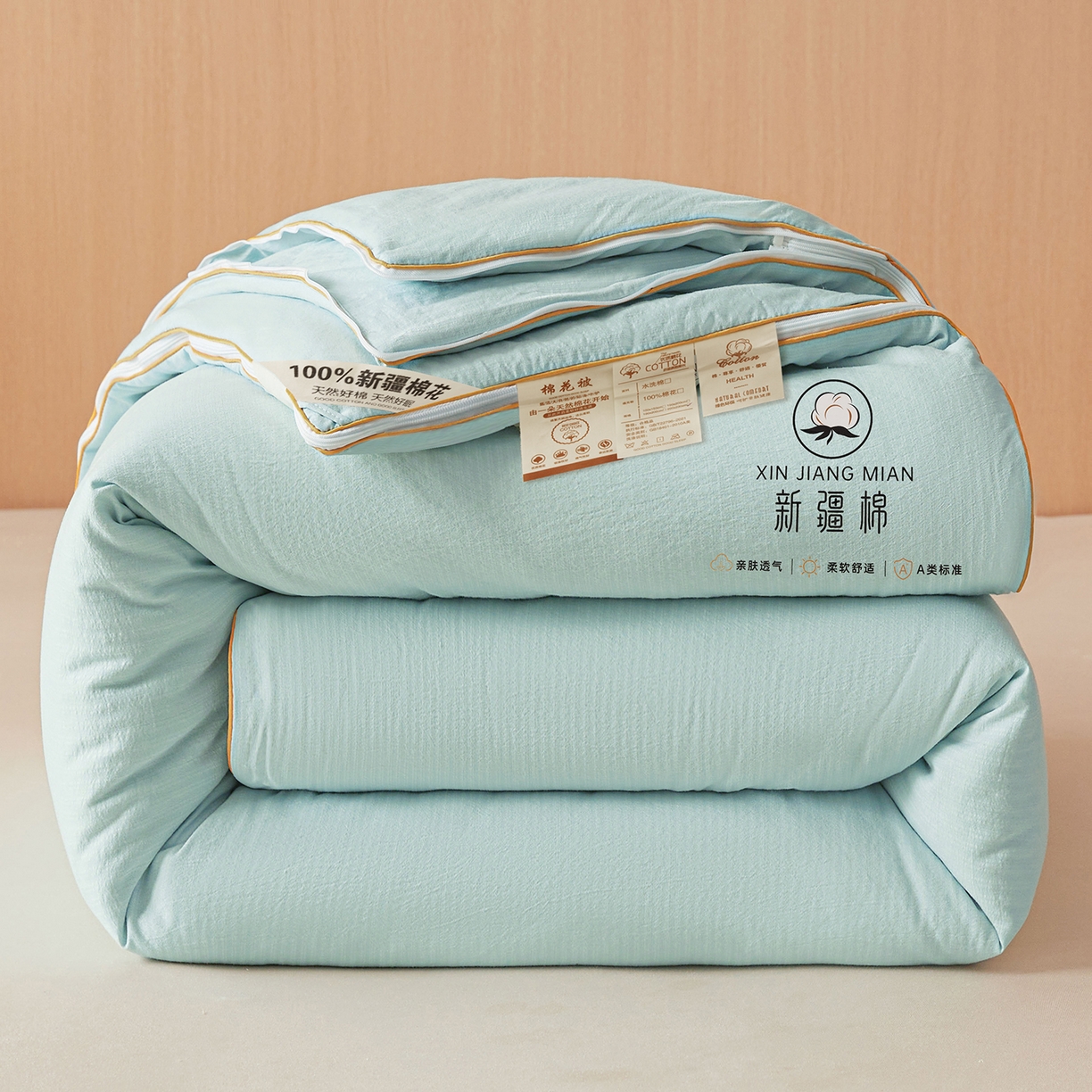 91家纺网 家纺一手货源 找家纺 （总）逸居家纺 2025新款超软木棉100%新疆棉花被被子被芯包质检