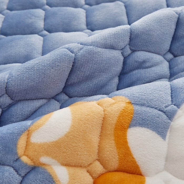 91家纺网 家纺一手货源 找家纺 奇丝雅 2025新款A类牛奶绒床褥床垫软垫家用学生宿舍上下铺寝室床护垫夹棉褥子-大床款单件 筑梦星空