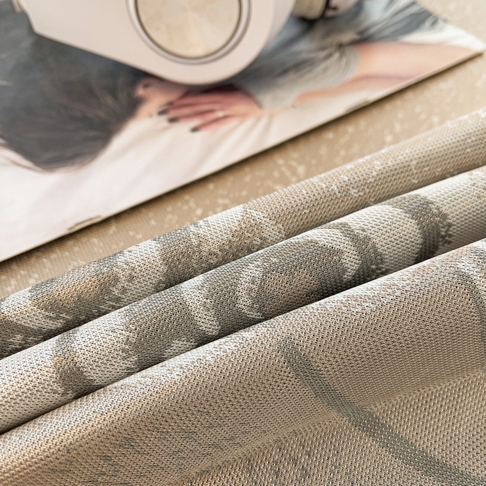 91家纺网 家纺一手货源 找家纺 小叮当家纺仓储工厂店 2025新款凉感三明治冰丝席凉席-芳华系列-床笠款-版本二 芳华床笠-花朵（咖）