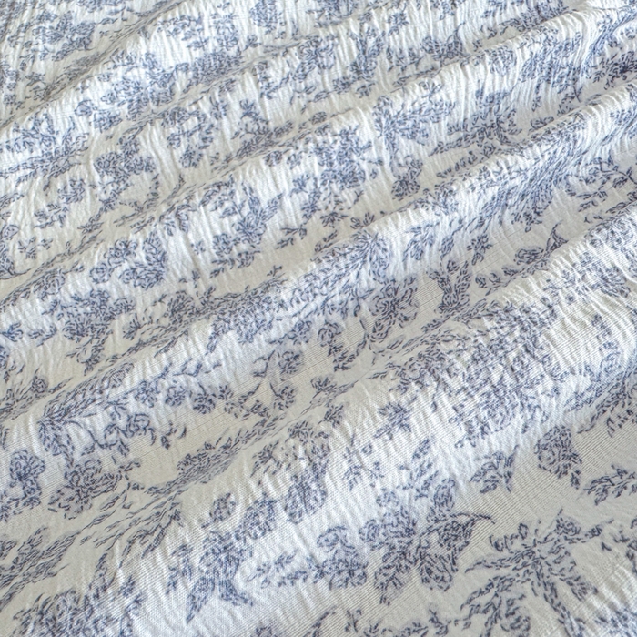 91家纺网 家纺一手货源 找家纺 曼陀罗 2025新款床笠床笠单品床笠单件单床笠 蓝枝语