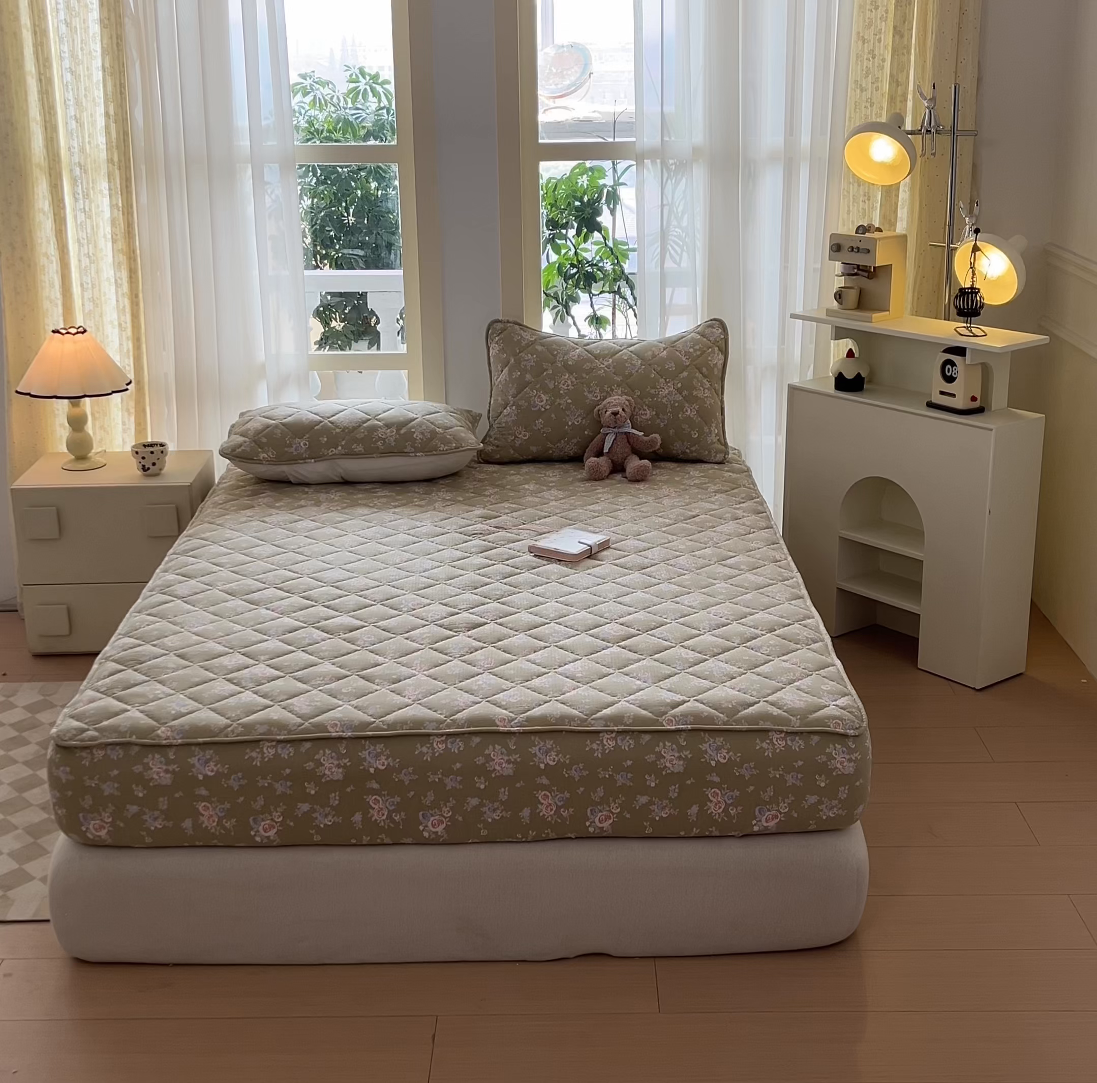 91家纺网 家纺一手货源 找家纺 曼陀罗 2025新款床笠床笠单品床笠单件单床笠 漫漫春色