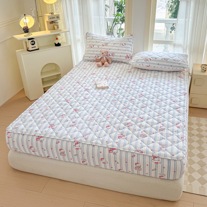 91家纺网 家纺一手货源 找家纺 曼陀罗 2025新款床笠床笠单品床笠单件单床笠 糖果小咪