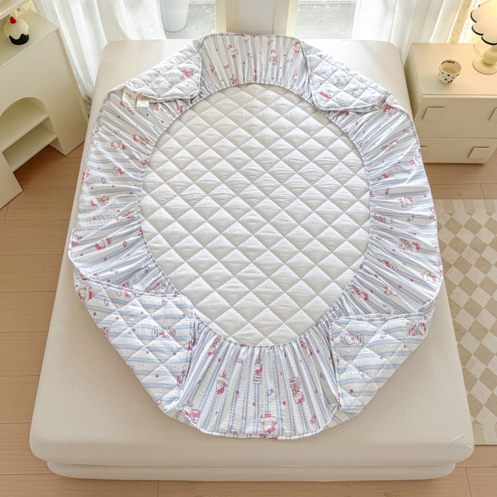 91家纺网 家纺一手货源 找家纺 曼陀罗 2025新款床笠床笠单品床笠单件单床笠 糖果小咪