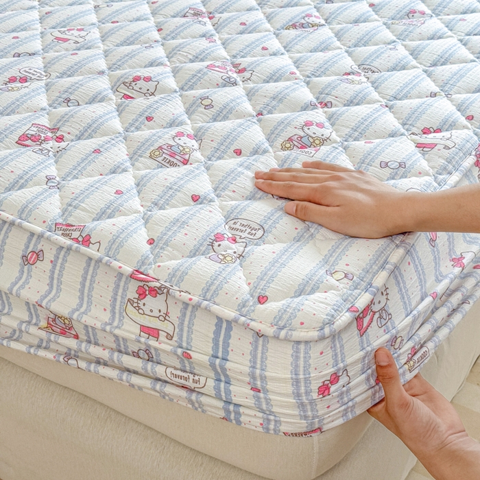 91家纺网 家纺一手货源 找家纺 曼陀罗 2025新款床笠床笠单品床笠单件单床笠 糖果小咪