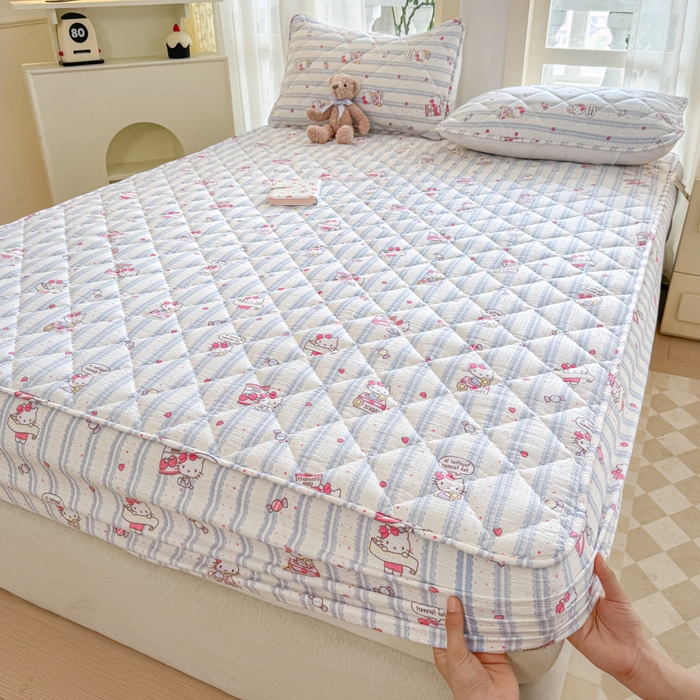 91家纺网 家纺一手货源 找家纺 曼陀罗 2025新款床笠床笠单品床笠单件单床笠 糖果小咪