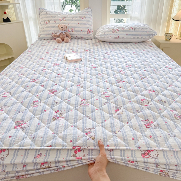 91家纺网 家纺一手货源 找家纺 曼陀罗 2025新款床笠床笠单品床笠单件单床笠 糖果小咪