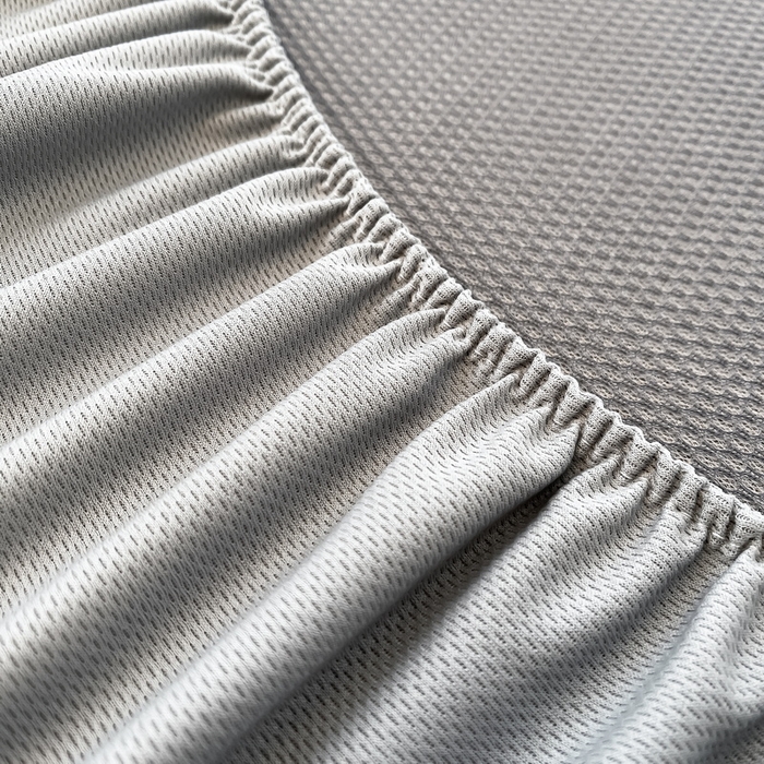 91家纺网 家纺一手货源 找家纺 小叮当家纺仓储工厂店 2025新款凉感三明治冰丝席凉席-芳华系列-床笠款-版本二 芳华床笠-卡通小象（灰）