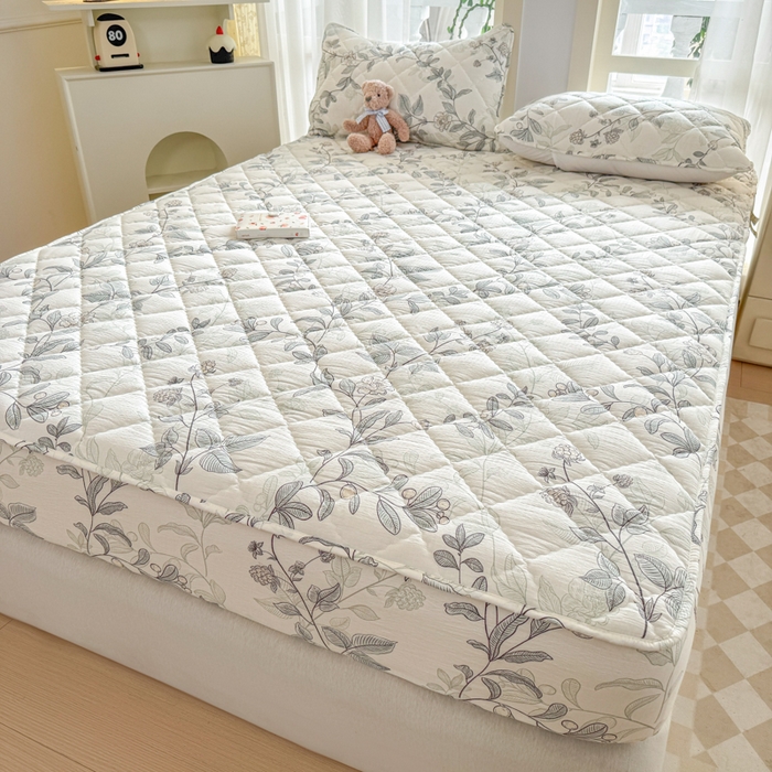 91家纺网 家纺一手货源 找家纺 曼陀罗 2025新款床笠床笠单品床笠单件单床笠 藤蔓