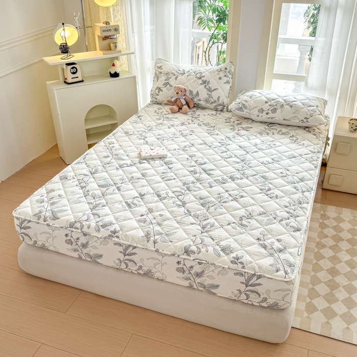 91家纺网 家纺一手货源 找家纺 曼陀罗 2025新款床笠床笠单品床笠单件单床笠 藤蔓