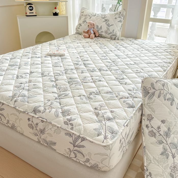 91家纺网 家纺一手货源 找家纺 曼陀罗 2025新款床笠床笠单品床笠单件单床笠 藤蔓