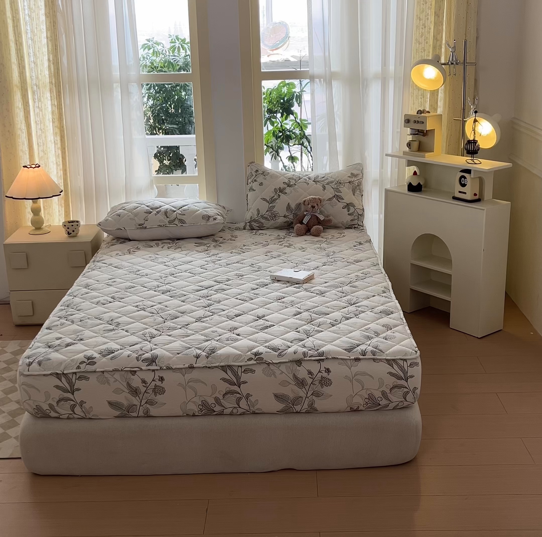 91家纺网 家纺一手货源 找家纺 曼陀罗 2025新款床笠床笠单品床笠单件单床笠 藤蔓