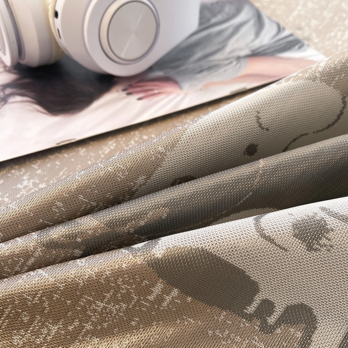 91家纺网 家纺一手货源 找家纺 小叮当家纺仓储工厂店 2025新款凉感三明治冰丝席凉席-芳华系列-床笠款-版本二 芳华床笠-卡通小象（咖）