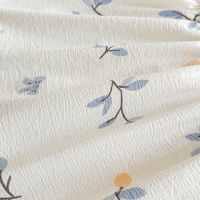 91家纺网 家纺一手货源 找家纺 曼陀罗 2025新款床笠床笠单品床笠单件单床笠 恬趣-蓝