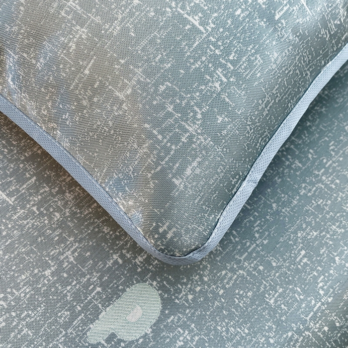 91家纺网 家纺一手货源 找家纺 小叮当家纺仓储工厂店 2025新款凉感三明治冰丝席凉席-芳华系列-床笠款-版本二 芳华床笠-卡通小象（蓝）