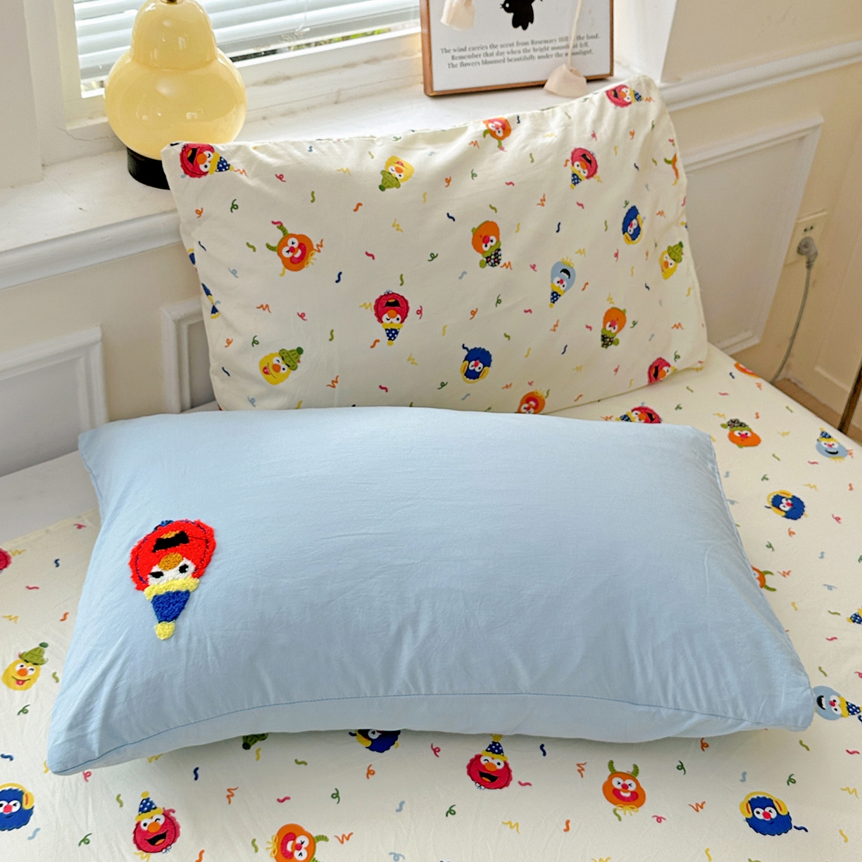 91家纺网 家纺一手货源 找家纺 奈颜 2025新款爆款水洗云朵棉毛巾绣四件套 芝麻派对