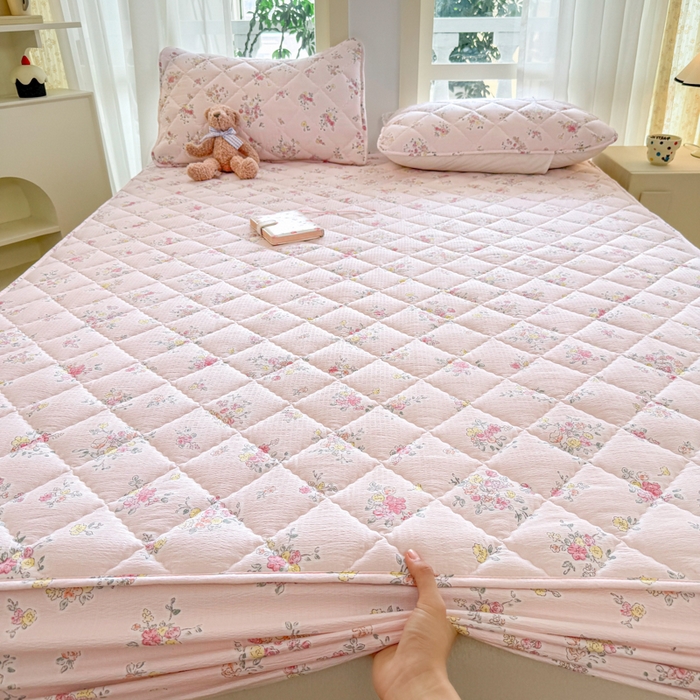 91家纺网 家纺一手货源 找家纺 曼陀罗 2025新款床笠床笠单品床笠单件单床笠 甜心香草