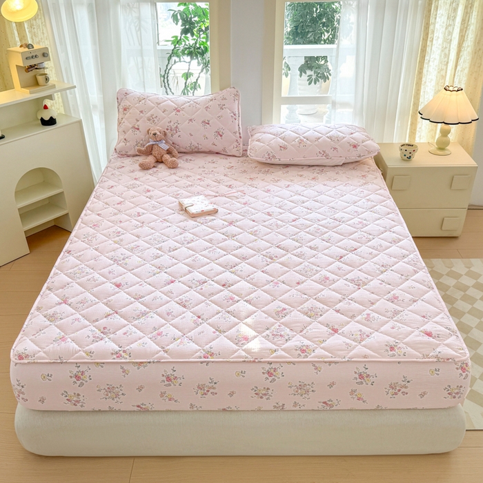 91家纺网 家纺一手货源 找家纺 曼陀罗 2025新款床笠床笠单品床笠单件单床笠 甜心香草