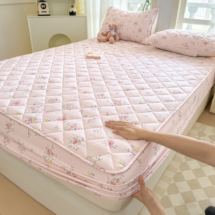 91家纺网 家纺一手货源 找家纺 曼陀罗 2025新款床笠床笠单品床笠单件单床笠 甜心香草