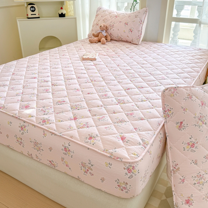 91家纺网 家纺一手货源 找家纺 曼陀罗 2025新款床笠床笠单品床笠单件单床笠 甜心香草