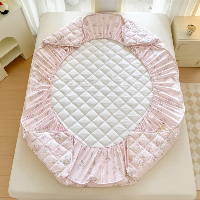 91家纺网 家纺一手货源 找家纺 曼陀罗 2025新款床笠床笠单品床笠单件单床笠 甜心香草