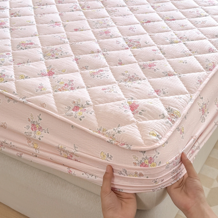 91家纺网 家纺一手货源 找家纺 曼陀罗 2025新款床笠床笠单品床笠单件单床笠 甜心香草