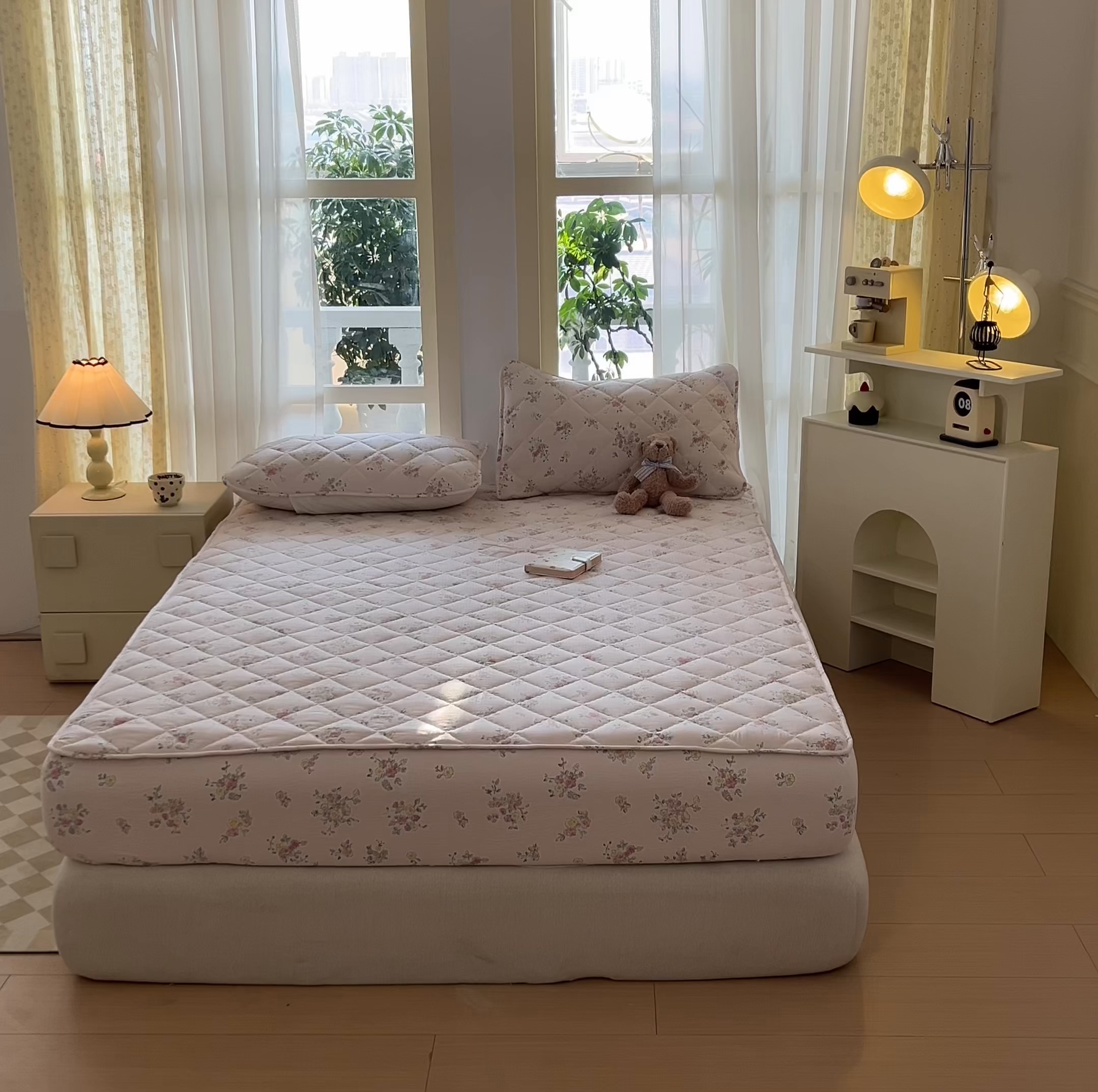 91家纺网 家纺一手货源 找家纺 曼陀罗 2025新款床笠床笠单品床笠单件单床笠 甜心香草