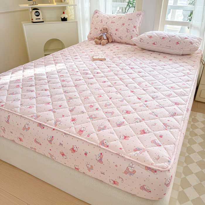 91家纺网 家纺一手货源 找家纺 曼陀罗 2025新款床笠床笠单品床笠单件单床笠 顽皮乐乐