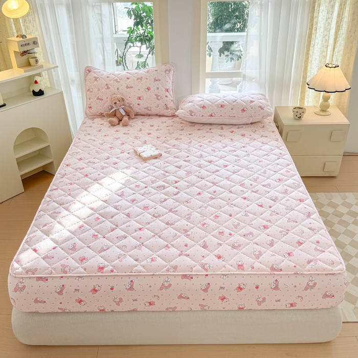 91家纺网 家纺一手货源 找家纺 曼陀罗 2025新款床笠床笠单品床笠单件单床笠 顽皮乐乐