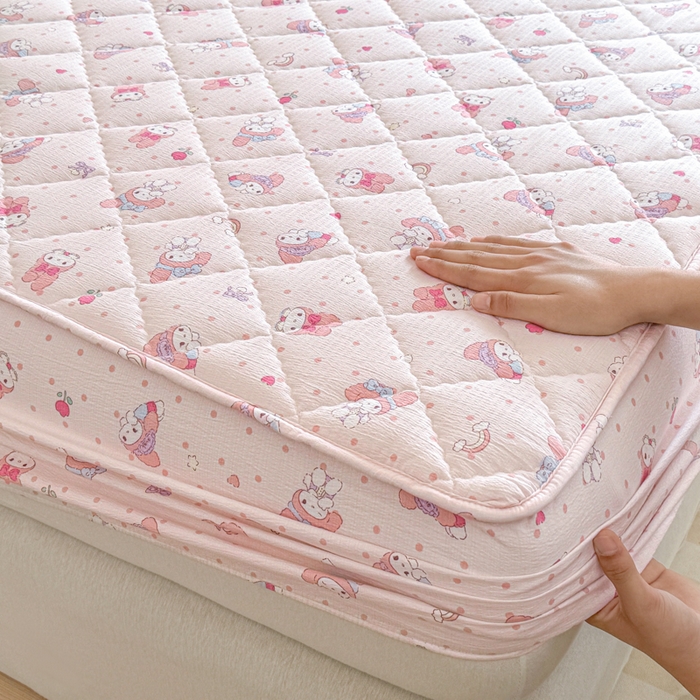 91家纺网 家纺一手货源 找家纺 曼陀罗 2025新款床笠床笠单品床笠单件单床笠 顽皮乐乐