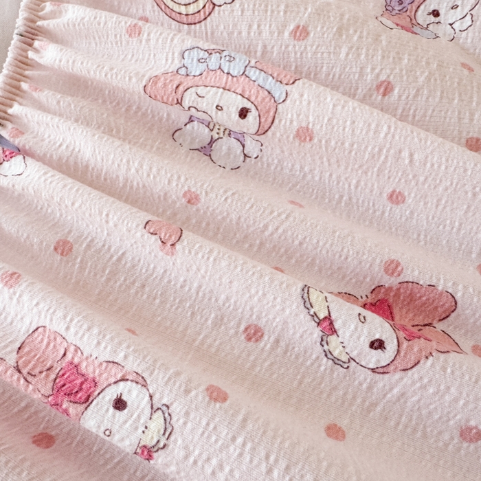 91家纺网 家纺一手货源 找家纺 曼陀罗 2025新款床笠床笠单品床笠单件单床笠 顽皮乐乐