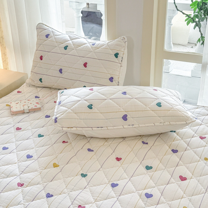 91家纺网 家纺一手货源 找家纺 曼陀罗 2025新款床笠床笠单品床笠单件单床笠 小心心